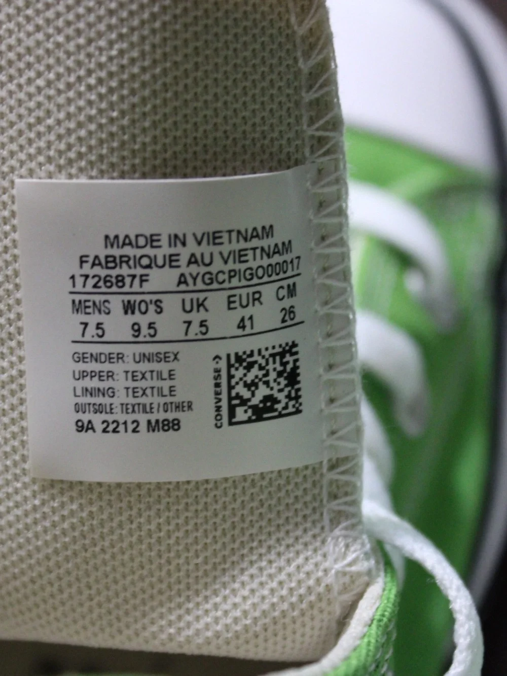 Converse Chuck Taylor All Star High-Top Sneaker - Green - Picture 5 of 9